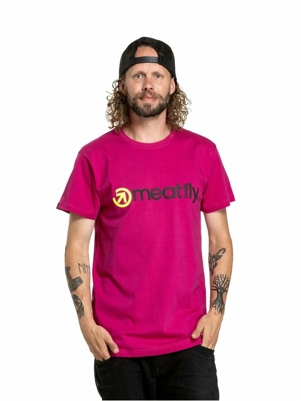 Meatfly Meatfly pánske tričko Joe Magenta
