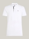Tommy Jeans Pánska biela polokošeľa Tommy Jeans Pure Organic Slim Fit Polo YBR White