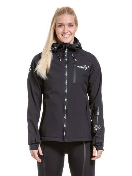 Meatfly Meatfly dámska softshell bunda Zaja Logo Black | Čierna | Veľkosť