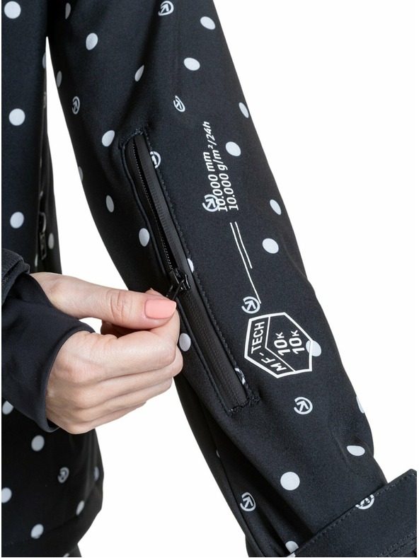 Meatfly Meatfly dámska softshell bunda Zaja Dots Black | Čierna | Veľkosť