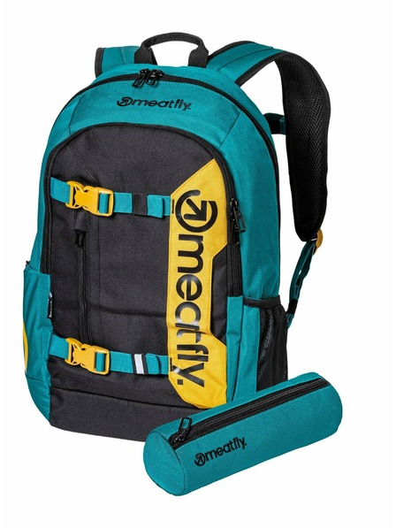 Meatfly Meatfly batoh Basejumper Tmavý Nefrit/Čierna 22 L