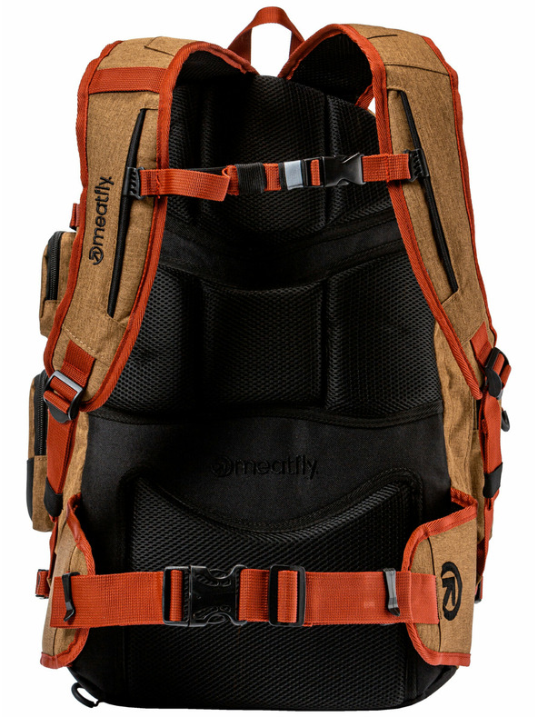 Meatfly Meatfly batoh Wanderer Latte Heather/Charcoal Heather 28 L | Hnedá | Objem 28 L
