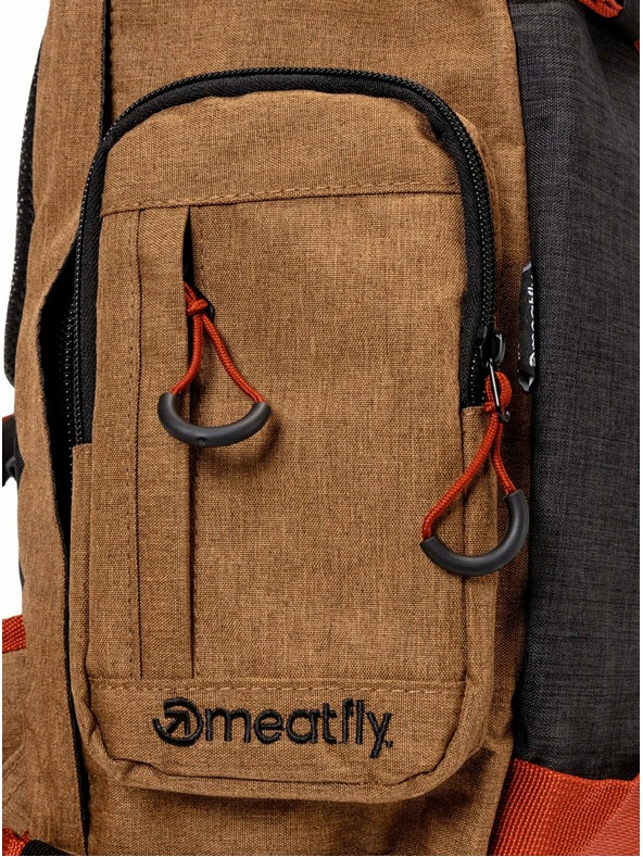 Meatfly Meatfly batoh Wanderer Latte Heather/Charcoal Heather 28 L | Hnedá | Objem 28 L