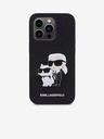 Karl Lagerfeld PU Saffiano Karl and Choupette NFT Zadný Kryt pre iPhone 14 Pro Max Black Karl Lagerfeld