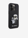 Karl Lagerfeld PU Saffiano Karl and Choupette NFT Zadný Kryt pre iPhone 14 Pro Max Black Karl Lagerfeld