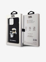 Karl Lagerfeld Karl Lagerfeld 3D Rubber Karl and Choupette Zadný Kryt pre iPhone 14 Pro Max Black