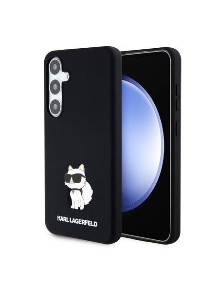 Karl Lagerfeld Karl Lagerfeld Liquid Silicone Choupette NFT Zadný Kryt pre Samsung Galaxy S24+ Black
