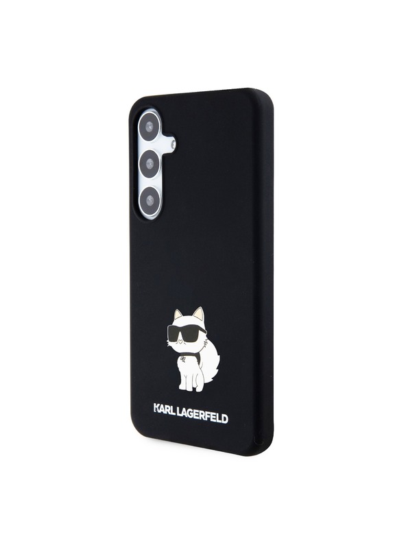 Karl Lagerfeld Karl Lagerfeld Liquid Silicone Choupette NFT Zadný Kryt pre Samsung Galaxy S24+ Black