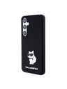 Karl Lagerfeld Karl Lagerfeld Liquid Silicone Choupette NFT Zadný Kryt pre Samsung Galaxy S24+ Black
