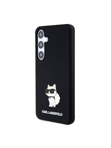 Karl Lagerfeld Karl Lagerfeld Liquid Silicone Choupette NFT Zadný Kryt pre Samsung Galaxy S24+ Black