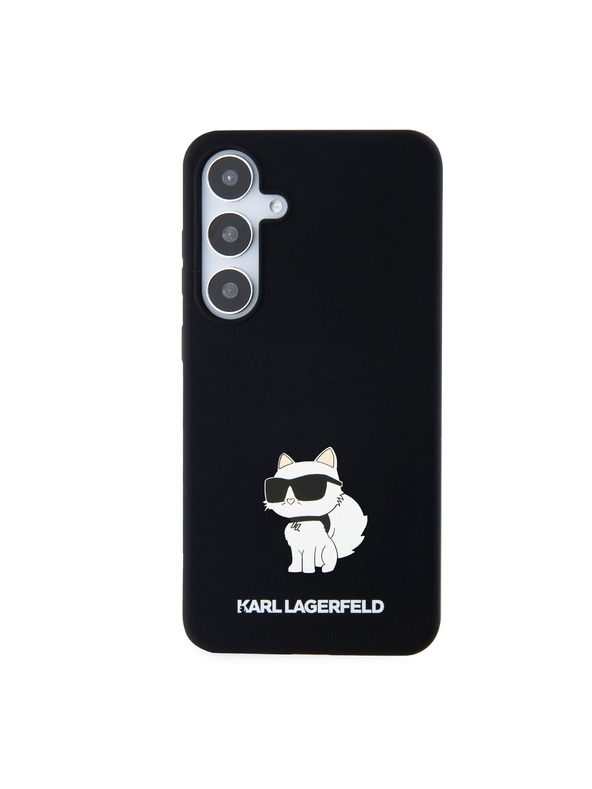 Karl Lagerfeld Karl Lagerfeld Liquid Silicone Choupette NFT Zadný Kryt pre Samsung Galaxy S24+ Black