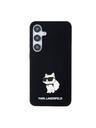 Karl Lagerfeld Karl Lagerfeld Liquid Silicone Choupette NFT Zadný Kryt pre Samsung Galaxy S24+ Black