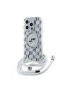 Karl Lagerfeld Karl Lagerfeld IML Monogram Crossbody K&CH Heads MagSafe Zadný Kryt pre iPhone 15 Pro Max Transparent