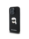 Karl Lagerfeld Karl Lagerfeld Liquid Silicone Karl Head MagSafe Zadný Kryt pre iPhone 16 Pro Black