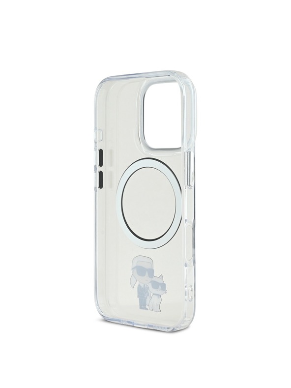 Karl Lagerfeld Karl Lagerfeld IML Karl and Choupette MagSafe Zadný Kryt pre iPhone 16 Pro Max Transparent