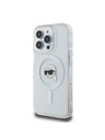 Karl Lagerfeld Karl Lagerfeld IML Karl Head Metal Frame MagSafe Zadný Kryt pre iPhone 16 Pro Max Transparent