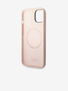 Karl Lagerfeld Karl Lagerfeld and Choupette Liquid Silicone Zadný Kryt pre iPhone 14 Plus Pink