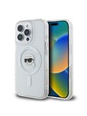 Karl Lagerfeld Karl Lagerfeld IML Karl Head Metal Frame MagSafe Zadný Kryt pre iPhone 16 Pro Transparent