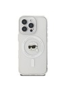 Karl Lagerfeld Karl Lagerfeld IML Karl Head Metal Frame MagSafe Zadný Kryt pre iPhone 16 Pro Transparent