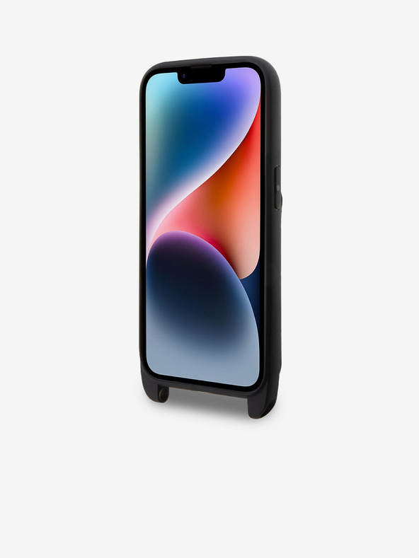 Karl Lagerfeld Karl Lagerfeld Saffiano Crossbody Popruh Karl and Choupette NFT Kryt pre iPhone 14 Pro Black