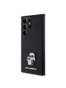Karl Lagerfeld Karl Lagerfeld PU Saffiano Kov Karl and Choupette Zadný kryt pre Samsung Galaxy S24 Ultra Čierny