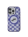 Karl Lagerfeld Karl Lagerfeld IML Monogram K&CH Hlavy MagSafe Zadný kryt pre iPhone 16 Pro Max Fialový