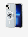 Karl Lagerfeld Karl Lagerfeld IML Trblietavý Karl and Choupette MagSafe Zadný kryt pre iPhone 15 Priehľadný