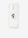 Karl Lagerfeld Karl Lagerfeld IML Trblietavý Karl and Choupette MagSafe Zadný kryt pre iPhone 15 Priehľadný