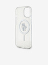 Karl Lagerfeld Karl Lagerfeld IML Trblietavý Karl and Choupette MagSafe Zadný kryt pre iPhone 15 Priehľadný