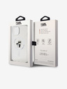 Karl Lagerfeld Karl Lagerfeld IML Trblietavý Karl and Choupette MagSafe Zadný kryt pre iPhone 15 Priehľadný