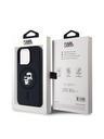 Karl Lagerfeld Karl Lagerfeld Tekutý silikón Karl and Choupette Magsafe Zadný kryt pre iPhone 15 Pro Čierny