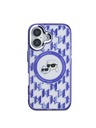 Karl Lagerfeld Karl Lagerfeld IML Monogram K&CH Hlavy MagSafe Zadný kryt pre iPhone 16 Fialový