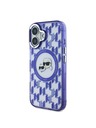 Karl Lagerfeld Karl Lagerfeld IML Monogram K&CH Hlavy MagSafe Zadný kryt pre iPhone 16 Fialový