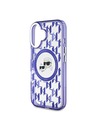 Karl Lagerfeld Karl Lagerfeld IML Monogram K&CH Hlavy MagSafe Zadný kryt pre iPhone 16 Fialový