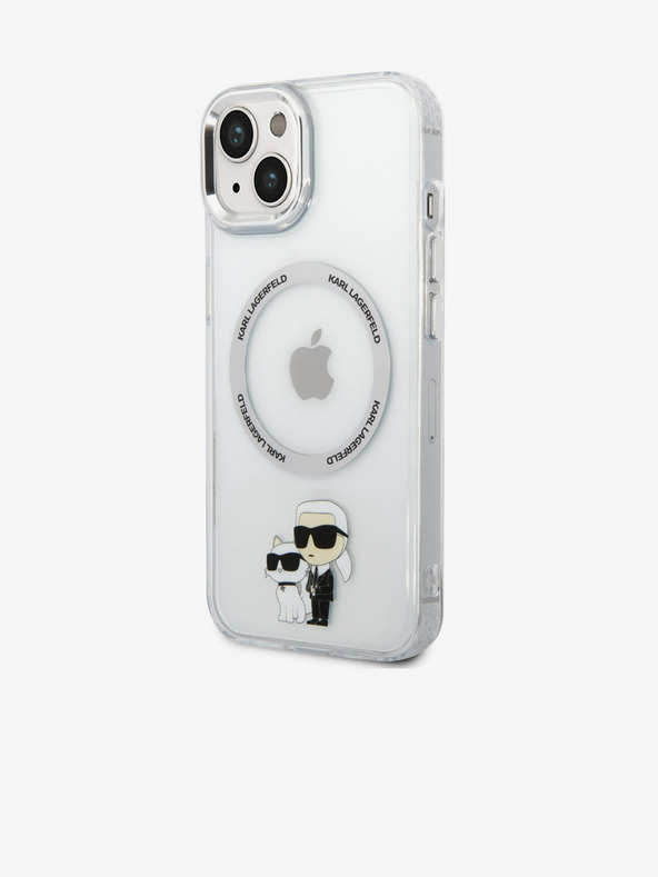 Karl Lagerfeld Karl Lagerfeld IML Karl and Choupette NFT MagSafe Zadný kryt pre iPhone 13 Priehľadný