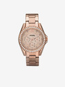 Fossil Ružovozlaté dámske hodinky Fossil Riley