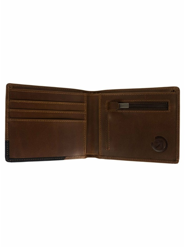 Meatfly Meatfly kožená peňaženka Zac Premium Brown | Hnedá | Veľkosť