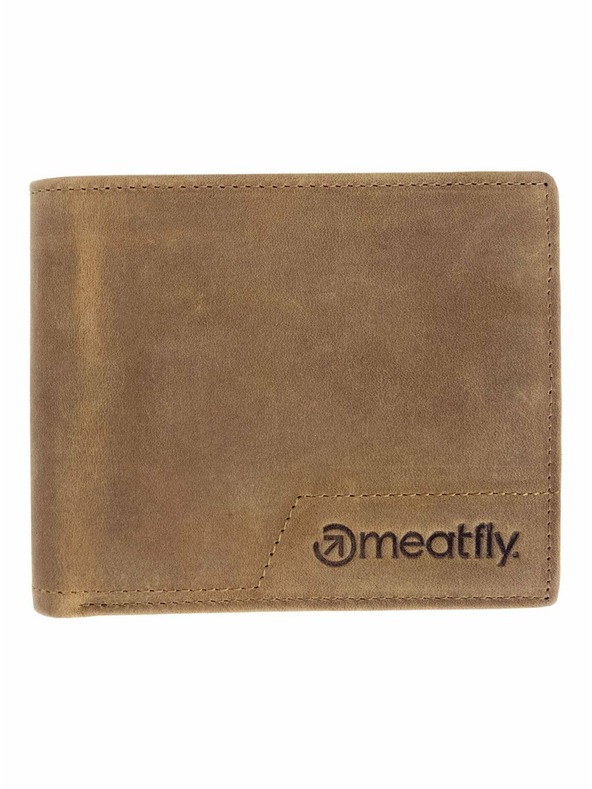 Meatfly Meatfly kožená peňaženka Eliot Premium Oak | Hnedá | Veľkosť