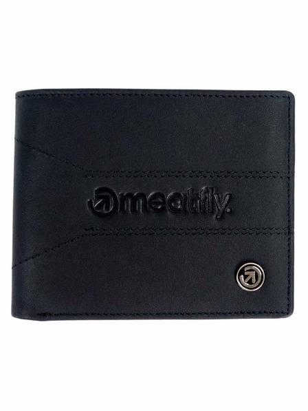 Meatfly Meatfly kožená peňaženka Zac Premium Black | Čierna | Veľkosť