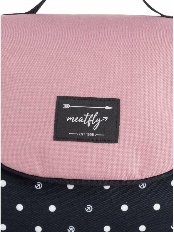 Meatfly Meatfly toaletná taška Cara Black Dots
