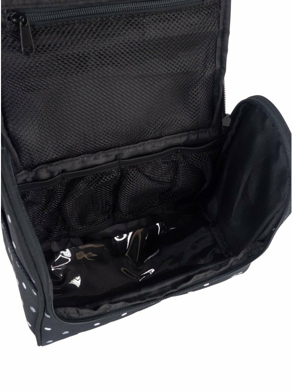 Meatfly Meatfly toaletná taška Cara Black Dots