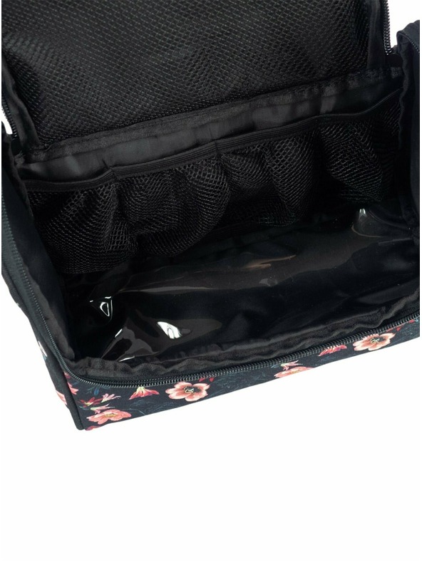 Meatfly Meatfly toaletná taška Cara Hibiscus | Čierna | Veľkosť