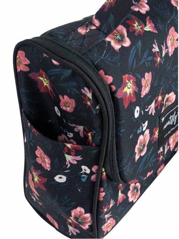 Meatfly Meatfly toaletná taška Cara Hibiscus | Čierna | Veľkosť