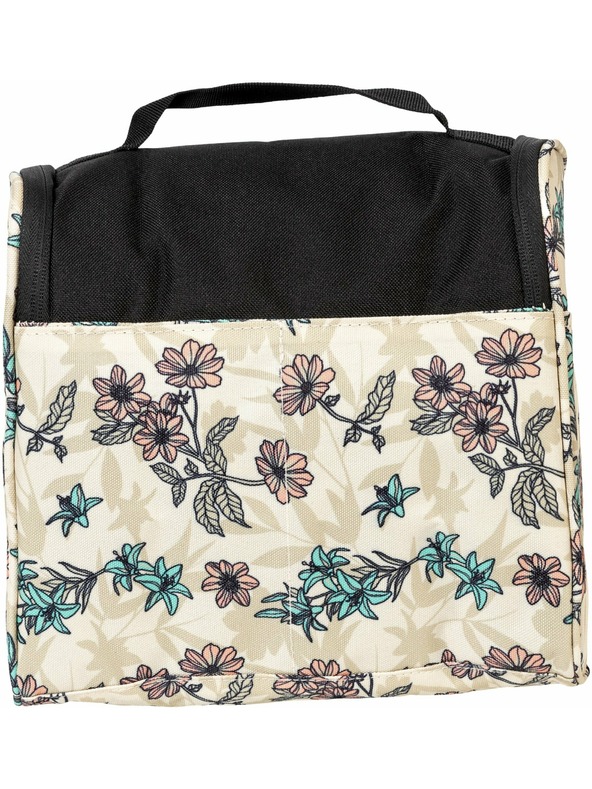 Meatfly Meatfly toaletná taška Cara Fragnance Sand | Čierna | Objem 6 L