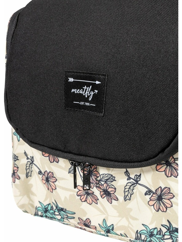 Meatfly Meatfly toaletná taška Cara Fragnance Sand | Čierna | Objem 6 L