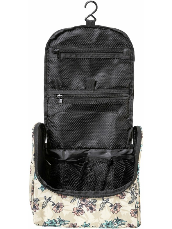 Meatfly Meatfly toaletná taška Cara Fragnance Sand | Čierna | Objem 6 L