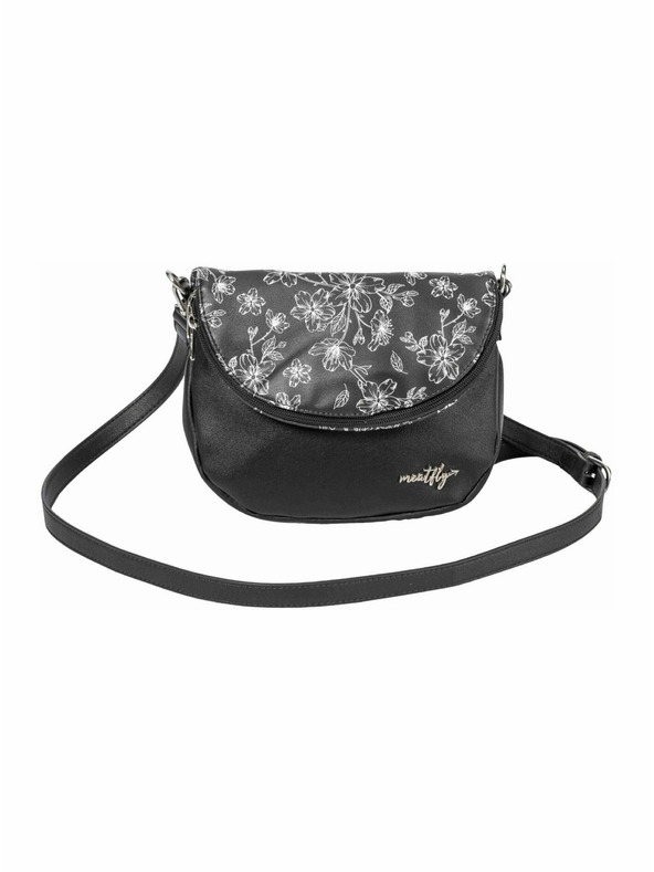Meatfly Meatfly kabelka Shea Blossom Black | Čierna | Objem 1,5 L