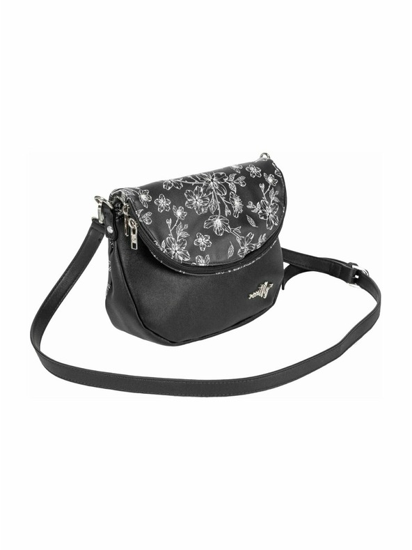 Meatfly Meatfly kabelka Shea Blossom Black | Čierna | Objem 1,5 L