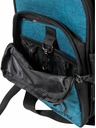 Meatfly Meatfly pánska kabelka Hardy Petrol Heather | Modrá | Objem 1,5 L
