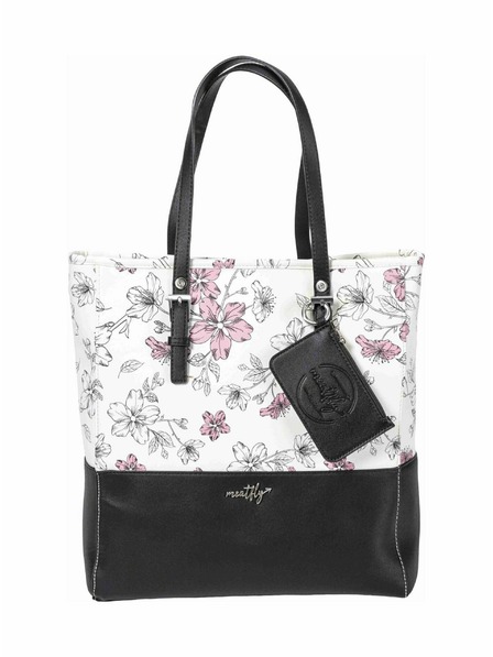 Meatfly Meatfly kabelka Slima Blossom White | Biela | Objem 12 L